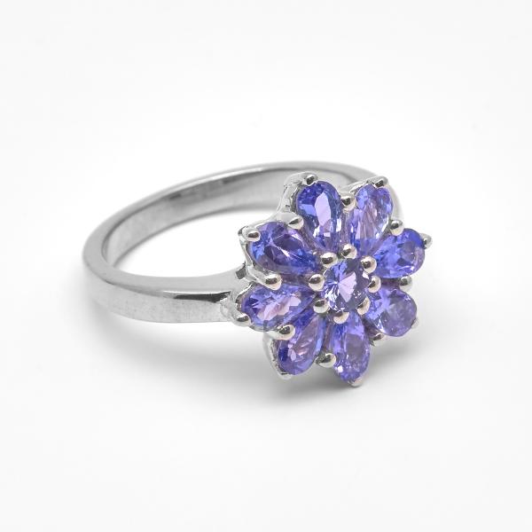 Silver Ring tanzanite Iris